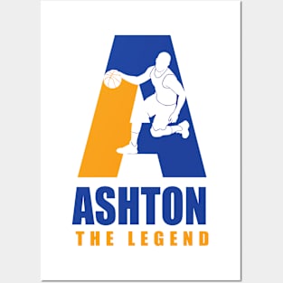 Ashton Custom Player Basketball Your Name The Legend Posters and Art